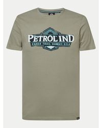Petrol Industries - T-Shirt M-1040-Tsr602 Grün Regular Fit - Lyst