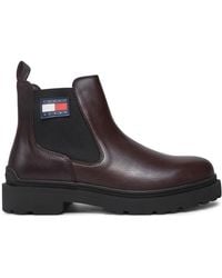 Tommy Hilfiger - Klassische Stiefeletten Tjm Leather Chelsea Boot Em0Em01448 - Lyst