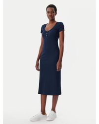 Tommy Hilfiger - Kleid Für Den Alltag Henley Ww0Ww43864 Slim Fit - Lyst