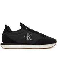 Calvin Klein - Sneakers Retro Runner Sock Laceup Mix Mat Yw0Yw02060 - Lyst