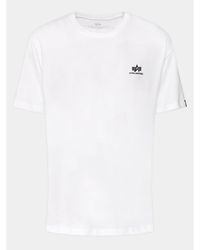 Alpha Industries - T-Shirt Basic T Small 188505 Weiß Regular Fit - Lyst