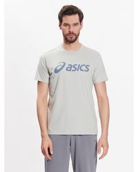 Asics - T-Shirt Big Logo 2031A978 Grün Regular Fit - Lyst