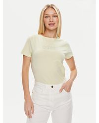 Guess - T-Shirt Skylar V4Gi09 J1314 Grün Slim Fit - Lyst