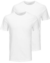 Jack & Jones - 2Er-Set T-Shirts Basic Crew Neck 12133913 Weiß Regular Fit - Lyst