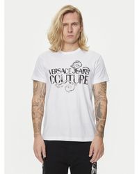 Versace - T-Shirt 76Gahg00 Weiß Regular Fit - Lyst