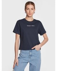 Tommy Hilfiger - T-Shirt Serif Linear Dw0Dw15049 Regular Fit - Lyst