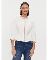 Liu Jo - Jeansjacke Uxx039 D4128 Weiß Regular Fit - Lyst