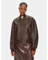 Weekend by Maxmara - Lederjacke Hiltex 2425446031 Relaxed Fit - Lyst
