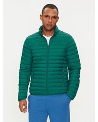 Benetton - Daunenjacke 2Ba2Un028 Grün Regular Fit - Lyst