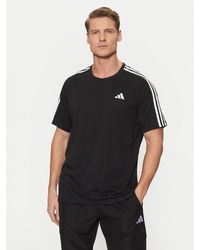 adidas - Technisches T-Shirt Own The Run 3-Stripes Iq3834 Regular Fit - Lyst