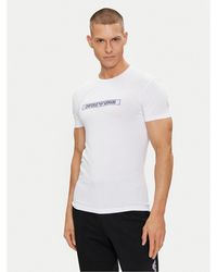Emporio Armani - T-Shirt 111035 4R517 00010 Weiß Slim Fit - Lyst
