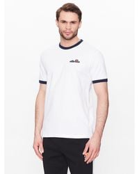 Ellesse - T-Shirt Meduno Shr10164 Weiß Regular Fit - Lyst