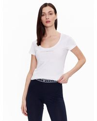 Emporio Armani - T-Shirt 163377 3R223 00010 Weiß Regular Fit - Lyst