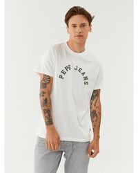 Pepe Jeans - T-Shirt Westend Tee Pm509124 Weiß Regular Fit - Lyst