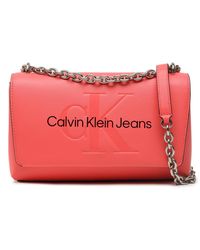 Calvin Klein - Handtasche Sculpted Ew Flap Conv25 Mono K60K607198 - Lyst