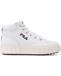Fila - Sneakers Sandblast Mid Wmn Ffw0187.10004 Weiß - Lyst