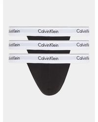 Calvin Klein - 3Er-Set Stringtangas 000Nb3226A - Lyst