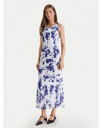 Calvin Klein - Abendkleid Printed Chiffon Sl Cowl Lv044F029G Regular Fit - Lyst