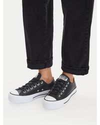 Converse - Sneakers Aus Stoff Ctas Lift Clean Ox 561681C - Lyst