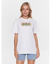 Vans - T-Shirt Fruit Checkboard Vn0003V8 Weiß Regular Fit - Lyst