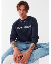 Calvin Klein - Logo-Sweatshirt - Lyst