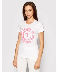 Trussardi - T-Shirt 56T00382 Weiß Slim Fit - Lyst