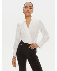 Elisabetta Franchi - Body Cb-007-46E2 Weiß Regular Fit - Lyst
