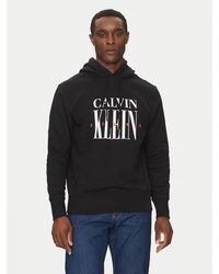 Calvin Klein - Sweatshirt Serif Font Graphic J30J327520 Regular Fit - Lyst