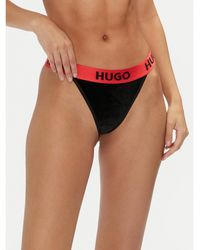 HUGO - Stringtanga Velvet 50527163 - Lyst