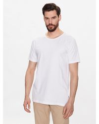 Lindbergh - T-Shirt 30-420051 Weiß Regular Fit - Lyst