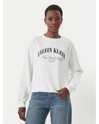 Calvin Klein - Sweatshirt Logo Graphic Lv047F818G Regular Fit - Lyst