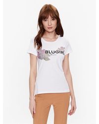 Blugirl Blumarine - T-Shirt Ra3157-J5003 Weiß Regular Fit - Lyst