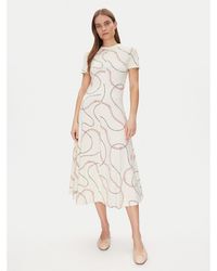 Tommy Hilfiger - Kleid Für Den Alltag Modern F&F Midi Dress Ww0Ww44547 Regular Fit - Lyst