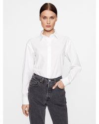 Pepe Jeans - Hemd Liza Pl304704 Weiß Regular Fit - Lyst