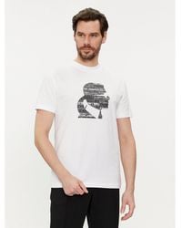 Karl Lagerfeld - T-Shirt 755423 542241 Weiß Regular Fit - Lyst