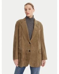 Weekend by Maxmara - Lederjacke Rolanda 2525446071650 Oversize - Lyst