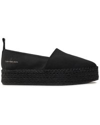 Calvin Klein - Espadrilles Platform Espadrille Mix Ml Mtl Yw0Yw01622 - Lyst