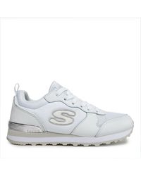 Skechers - Sneakers goldn gurl 111/wsl white/silver - Lyst