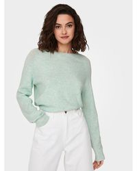 ONLY - Pullover Rica 15204279 Grün Regular Fit - Lyst