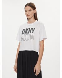 DKNY - T-Shirt Dp2T8559 Weiß Relaxed Fit - Lyst