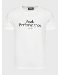 Peak Performance - T-Shirt Original G77692360 Weiß Slim Fit - Lyst