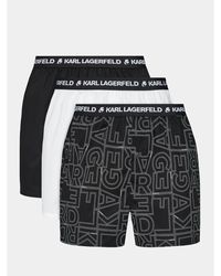 Karl Lagerfeld - 3Er-Set Boxershorts Aop Woven Boxer Short (X3) 235M2108 - Lyst