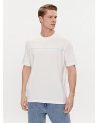 Armani Exchange - T-Shirt 3Dztlg Zj9Jz 1116 Weiß Regular Fit - Lyst