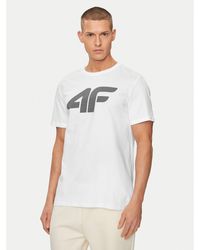 4F - T-Shirt Wss24Ttshm1155 Weiß Regular Fit - Lyst