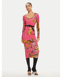 Versace Jeans Couture - Kleid Für Den Alltag 78Hao920 Regular Fit - Lyst