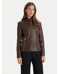 Guess - Jacke Aus Kunstleder W6Rl52 Wl850 Regular Fit - Lyst