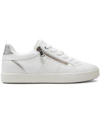 Geox - Sneakers d blomiee d366he 054aj c0007 white/silver - Lyst