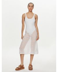Calvin Klein - Strandkleid Kw0Kw02464 Weiß Regular Fit - Lyst
