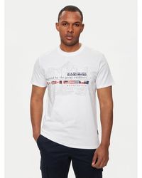 Napapijri - T-Shirt-Turin Np0A4Hqg Weiß Regular Fit - Lyst