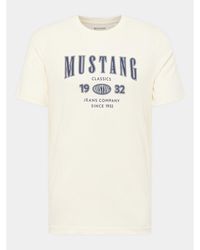 Mustang - T-Shirt Austin 1014938 Weiß Regular Fit - Lyst